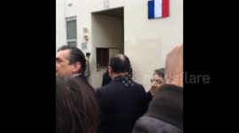 President Hollande inaugurates Charlie Hebdo memorial