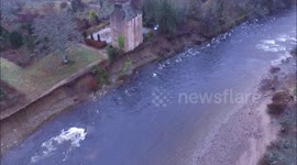 BREAKING NEWS!! - Abergeldie Castle Storm Frank 05/01/16