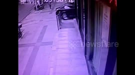 The horrible moment a toddler was run over by a car