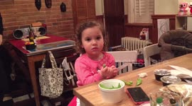 Cute kid reacts hilariously to trying olive