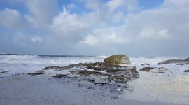 This is what a sea foam 'blizzard' looks like