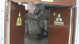 Doctors and patients escape being buried alive as hospital is demolished