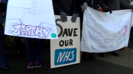 Junior doctors strike in Dorset, UK