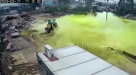 Five poisoned due to chlorine gas leak in southern China