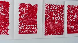 An Old Artist Taught Young People Paper-cutting In Zhangjiakou, China