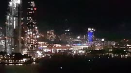 Sydney Darling Harbour fireworks - Full view across harbour
