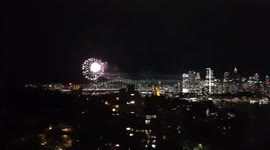 Sydney Harbour bridge Fireworks - Unique view
