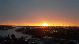 Sydney Sunset Orange horizon - Unique view