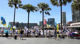‘Ban russian athletes from the Olympic games 2024’ protest, Sydney, Australia