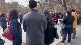 Vigil for Turkey Earthquake Victims in New York, USA