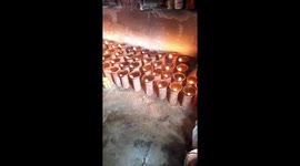 Akhand Jyoti is lit in the temple to fulfill the mind during Navaratri in Durgapali Druga mandir sambalpur Odisha