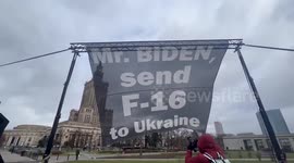 Poland: Activists Call US President Biden To Deliver F-16 Jets To Ukraine