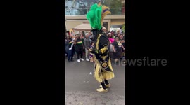 Mardi Gras parade in New Orleans, LA, USA