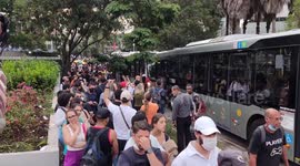 Metro line issues cause pandemonium in Sao Paulo, Brazil