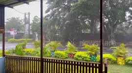 Rain continues as Cyclone Freddy hit Trou-aux-Biches, Mauritius