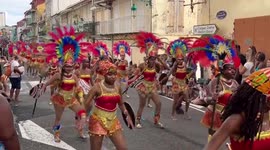Gwada Carnival on Mardi Gras in Basse-Terre, Guadeloupe