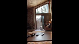 Supermom takes down ginormous snow wall on balcony so her son could enjoy a beautiful view