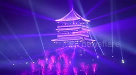 Cherry Blossom Viewing At Night In Nanning, China