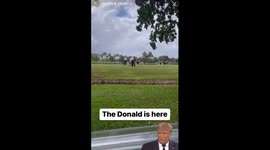 Golfing with former President Donald Trump on the Blue Monster golf course at Trump Doral in Miami