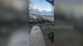 Harrowing footage shows widespread damage to New Jersey residential street after tornado