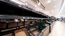 Aldi store in London runs low on tomatoes & peppers as supermarkets set customer limits on some fruit & vegetables during shortage