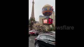 US: Winter Storm Brings Snow Flurries To Las Vegas