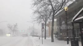 Whiteout conditions as Colorado's Boulder hit by winter storm