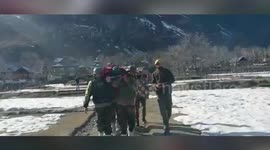 Indian army, civil administration evacuate two pregnant women from winter-isolated area in northern India