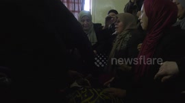 Mourners attend the funeral of Palestinian Mohammed Abu Sabah who was dies of his wounds during an Israeli raid two weeks ago, in the West Bank city of Jenin