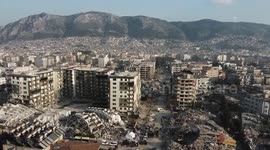 Drone footage of the Most Damaged Region Hatay in Antakyathe, Turkey