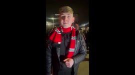 Manchester United fans react to victory over Barcelona in the Europa League