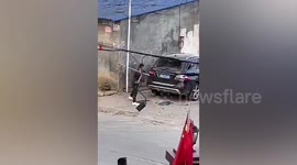 Chinese man arrested after smashing previous employer's Mercedes-Benz with axe