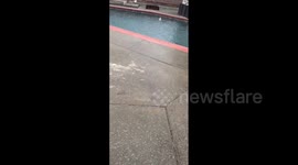 Winter storm brings snow and hail to Southern California