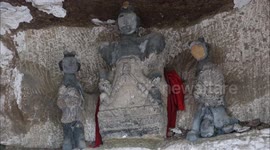 Huzi Rock Buddha Group in Yichang, China