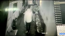 Shocking moment man attempts to throw wife off ferry in Indonesia