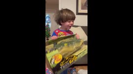 3 y/o is thrilled to the core as his master plan to mess with his PaPa comes closer to fruition
