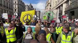 Anti war march in central London