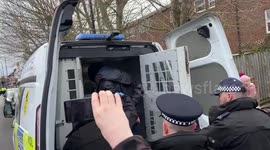 Black man claiming he had banana thrown at him is arrested after giving Nazi salute