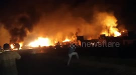 Four people burnt alive and three injured in gas tanker collision in India