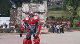 Big Transfromer Robot in landmark of Malacca Malaysia