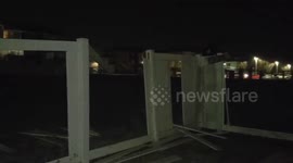 Cars, homes, and trees damaged as tornado rips through Norman, Oklahoma