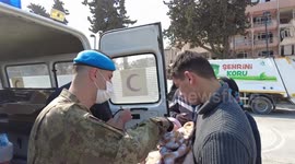 Turkish Brigade Assesses Villagers' Health After The Second Earthquake Hit Hatay, Turkey With 6 Dead