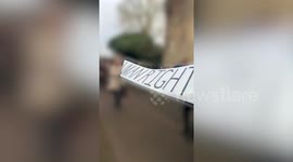 Hundreds of students protest following decision to close bathrooms during lessons