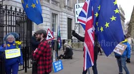 Ode to Joy played outside 10 Downing Street as Ursula von der Leyen visits the UK for Northern Ireland Brexit deal talks