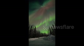 Spectacular Aurora Borealis dazzles Finland night sky