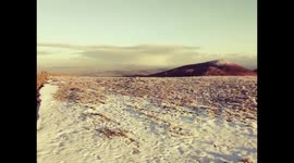 Slieve Muck, Mourne Mountains, Northern Ireland snow Covered Mountain.