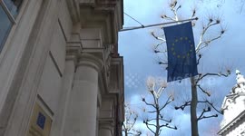 UK office of the European Parliament on the day Ursula von der Leyen visits Britain to sign off on a new post-Brexit deal