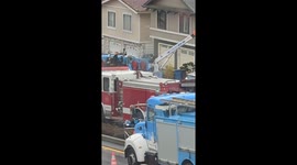 Fire continues of Daly City home gas main fire continuous burning as fire crews wait for PG&E to establish a plan to put out fire.