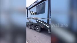 NEW VIDEO: Mum convinces her family to sell everything and live full-time in an RV