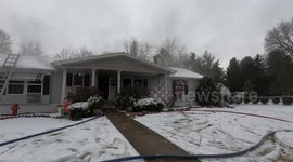 Pennsylvania Fire Chief left homeless after Smokey blaze takes out home in Atlas Northumberland County Pennsylvania